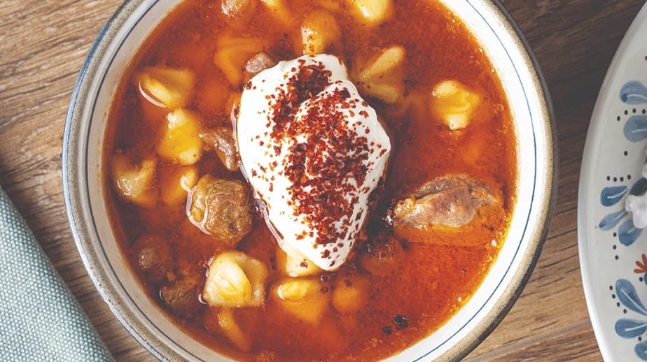 Etli Yüksük Çorbası