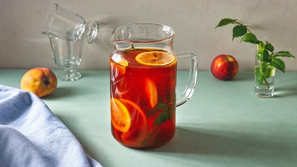 Şeftalili ve limonlu Soğuk Çay