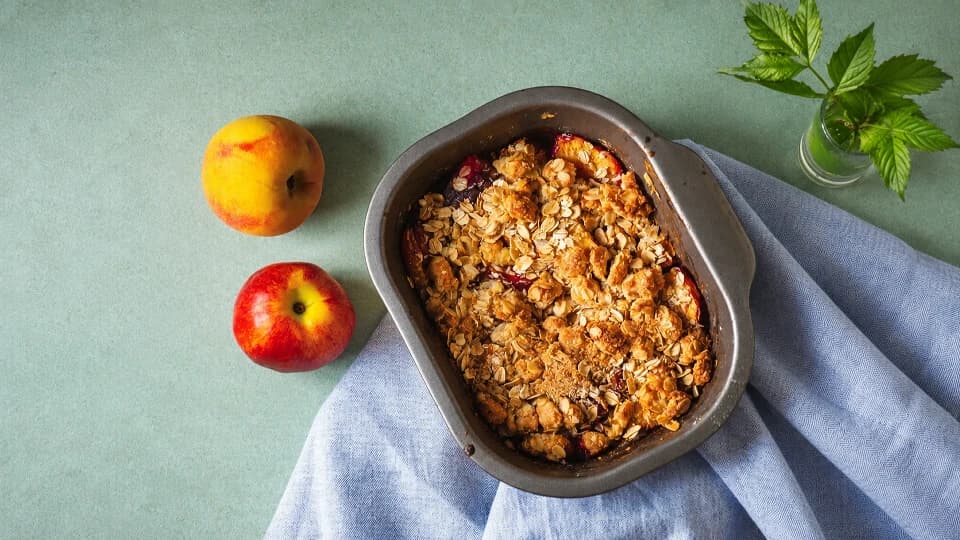 Meyveli Yulaflı Crumble