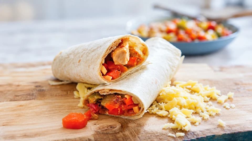 Sebzeli Tavuklu Wrap