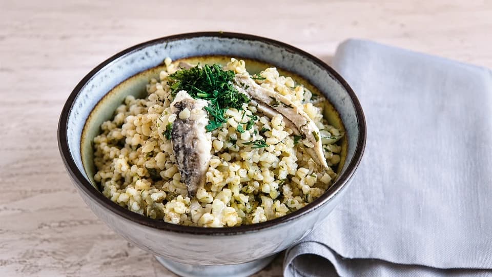 Hamsili Bulgur Pilavı
