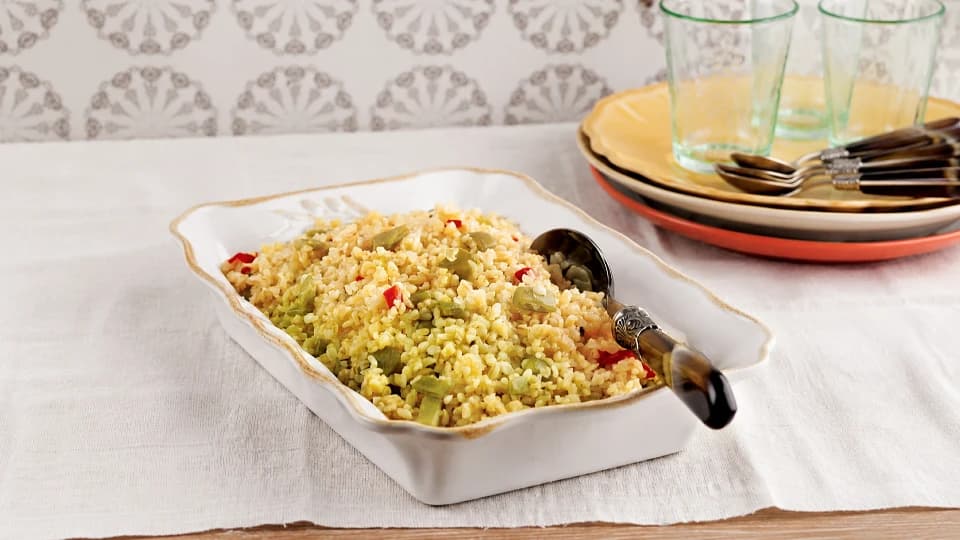Yeşil Fasulyeli Bulgur Pilavı