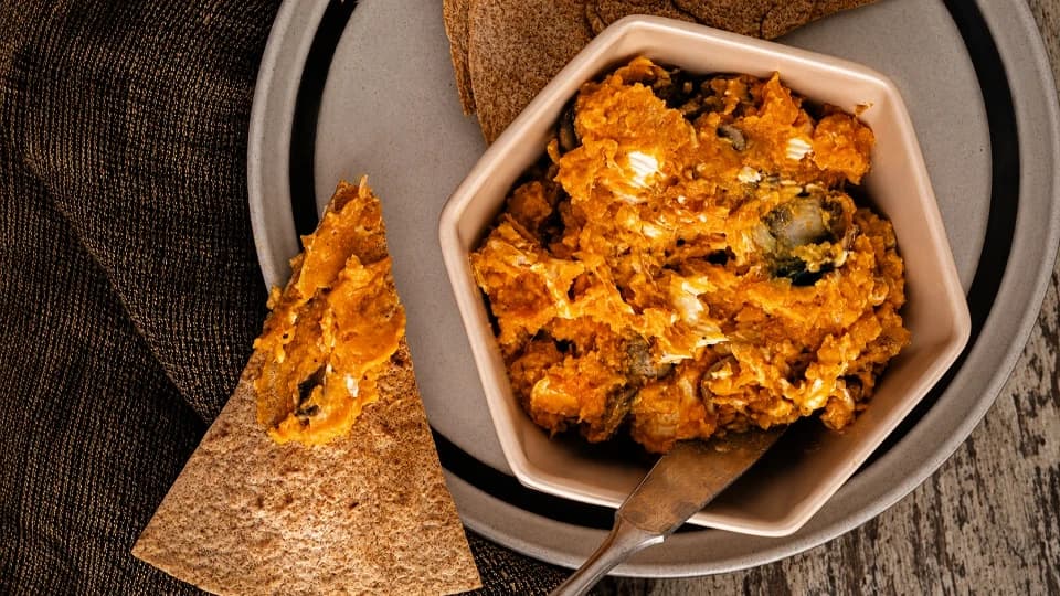 Tatlı Patates ve Keçi Peynirli Pate