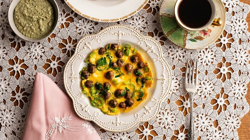 Köfteli Omlet