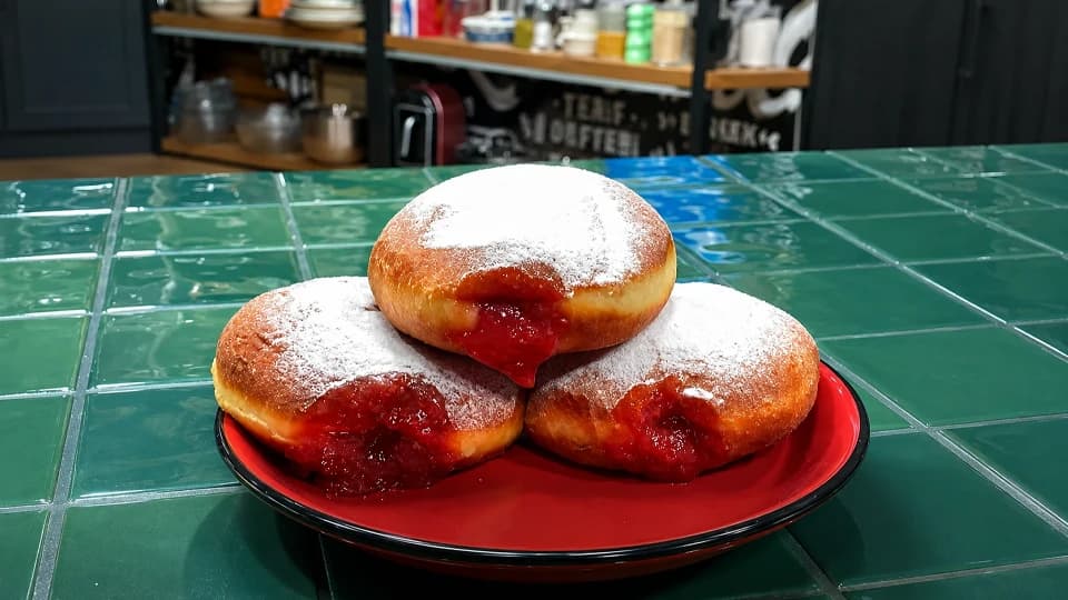 Çilek Dolgulu Berliner