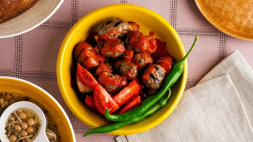 Köfteli Pide (Bursa Mutfağı)