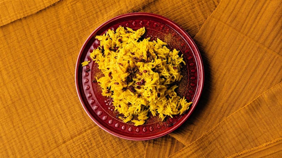 İran Üzümlü Zerdeçallı Basmati Pilavı