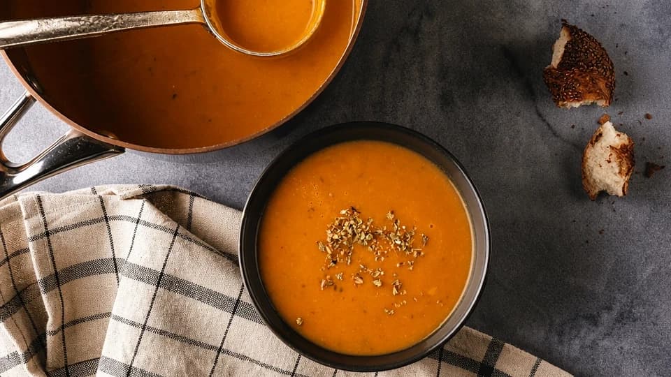 Zencefilli Bal Kabağı Çorbası