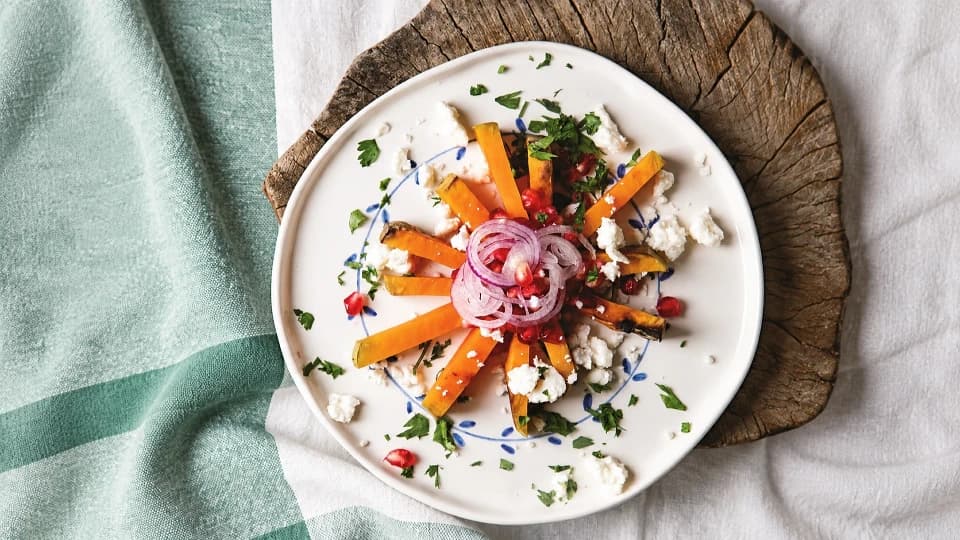 Peynirli Bal Kabaklı Salata