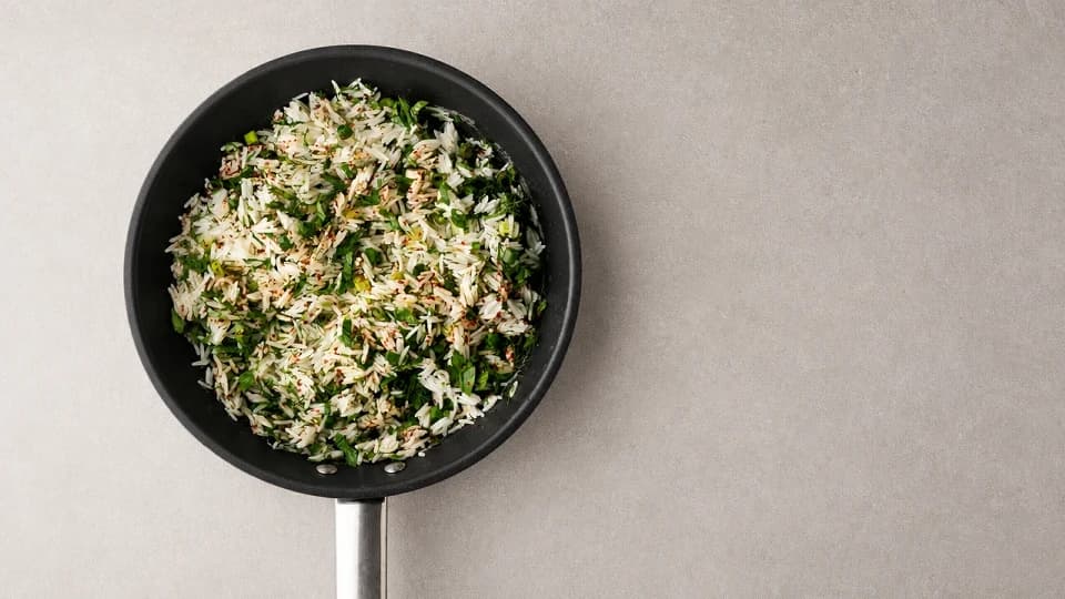 Taze Otlu Basmati Pilav