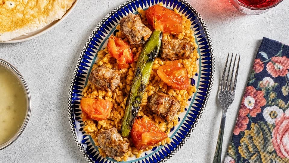 Kebapçı Usulü Bulgur Pilavı