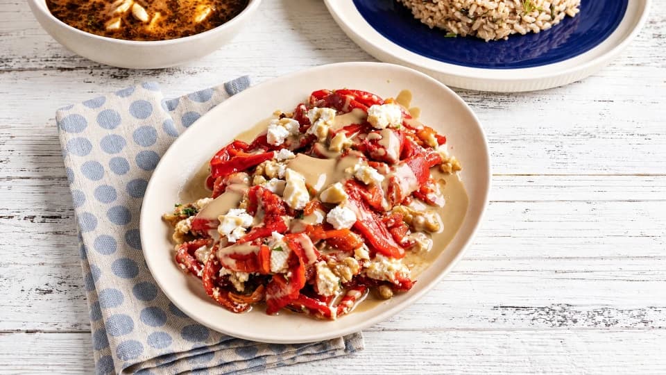 Tahinli Köz Biberli Salata