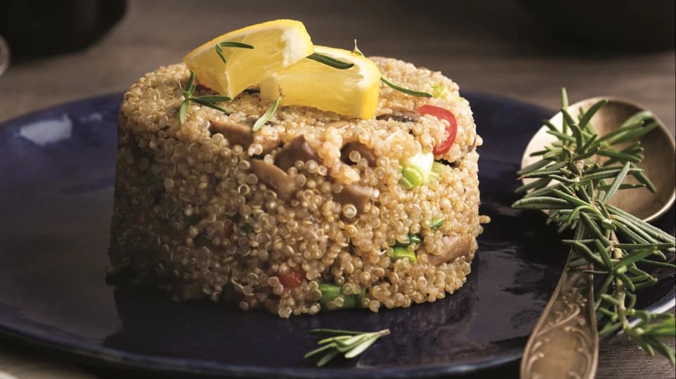 Mantarlı Kinoa Pilavı