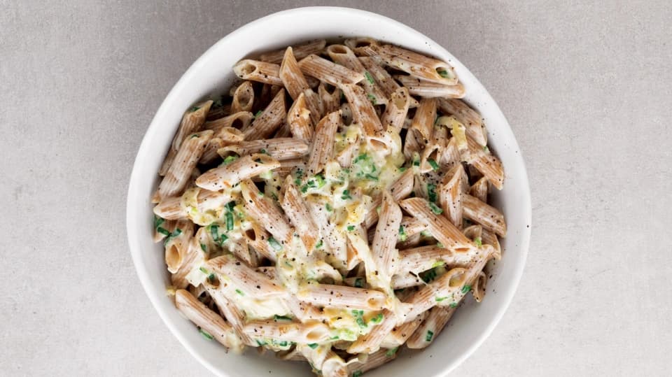 Karamelize Soğanlı Kremalı Penne