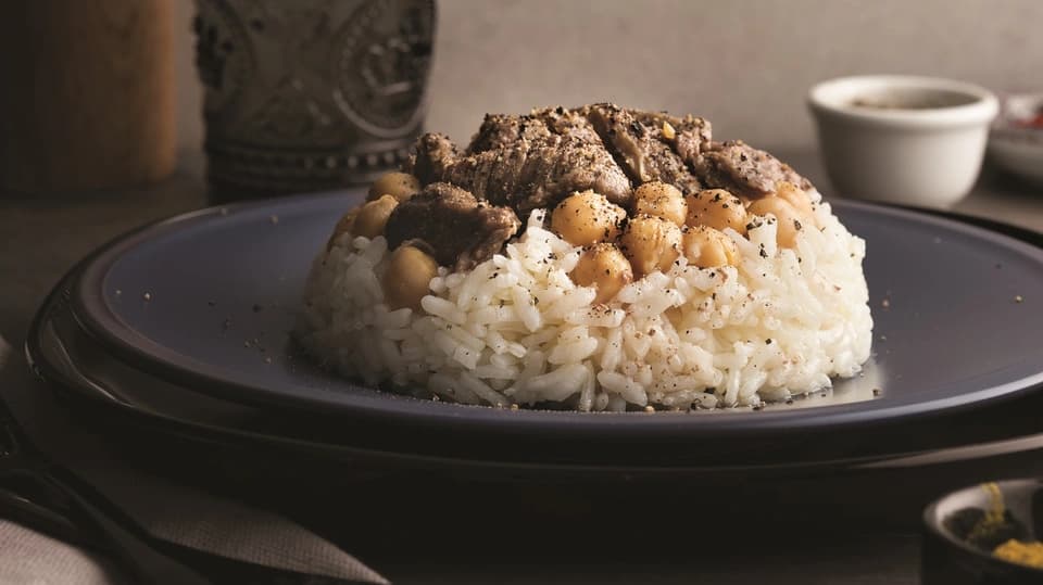 Etli Nohutlu Pirinç Pilavı