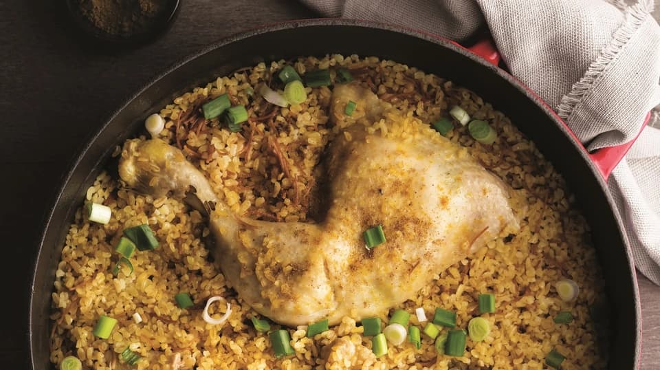 Tavuklu ve Tel Şehriyeli Bulgur Pilavı
