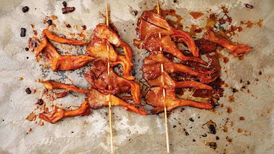 İstiridye Mantarı Kebabı