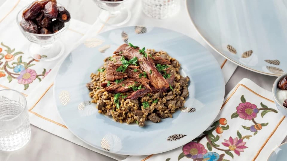 Ciğerli Firik Pilavı