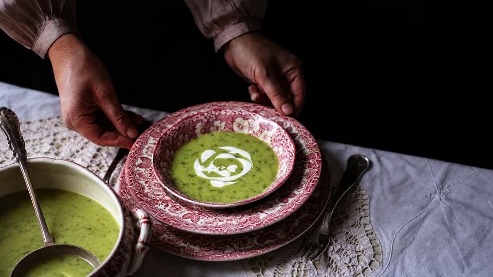 Terbiyeli Bezelye Çorbası