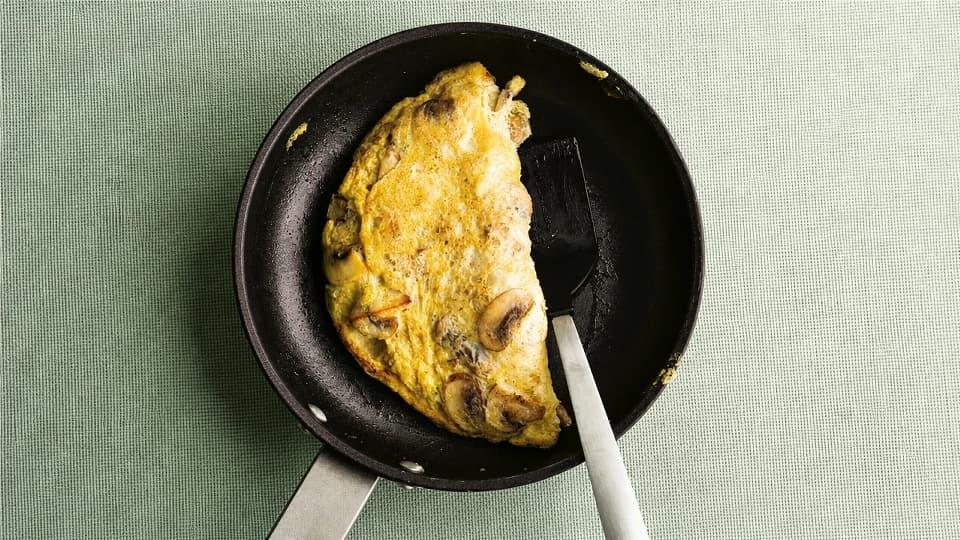 Mantarlı Yulaflı Omlet