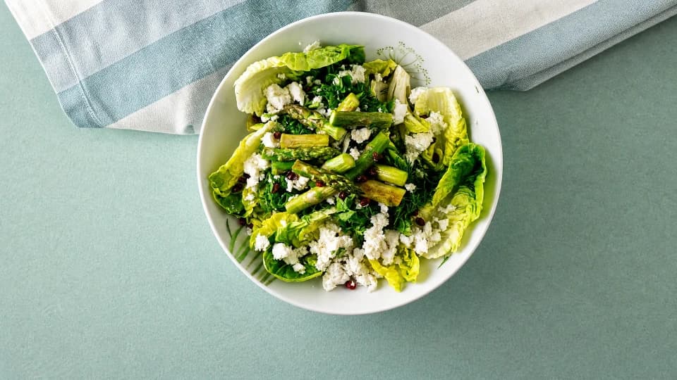 Kuşkonmazlı Renkli Salata