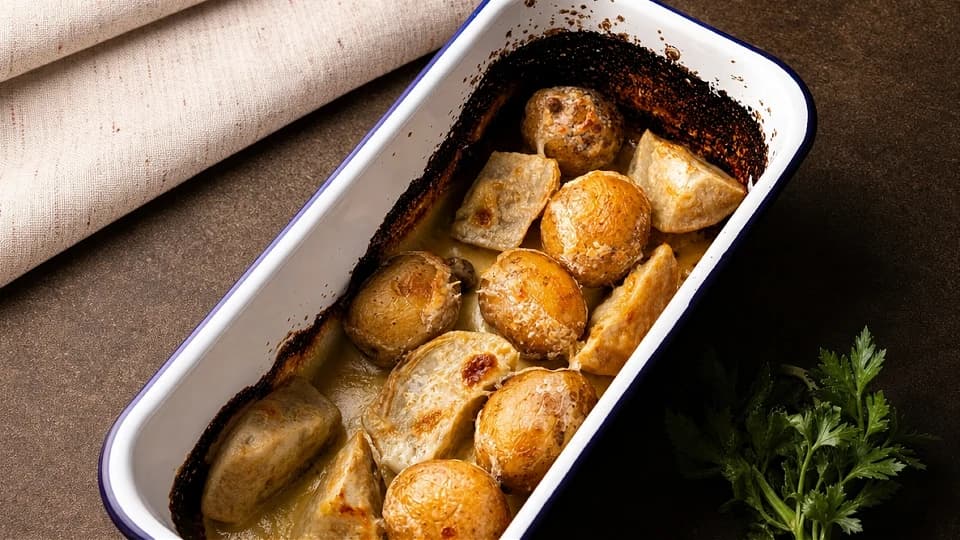 Fırında Patatesli Kremalı Kereviz