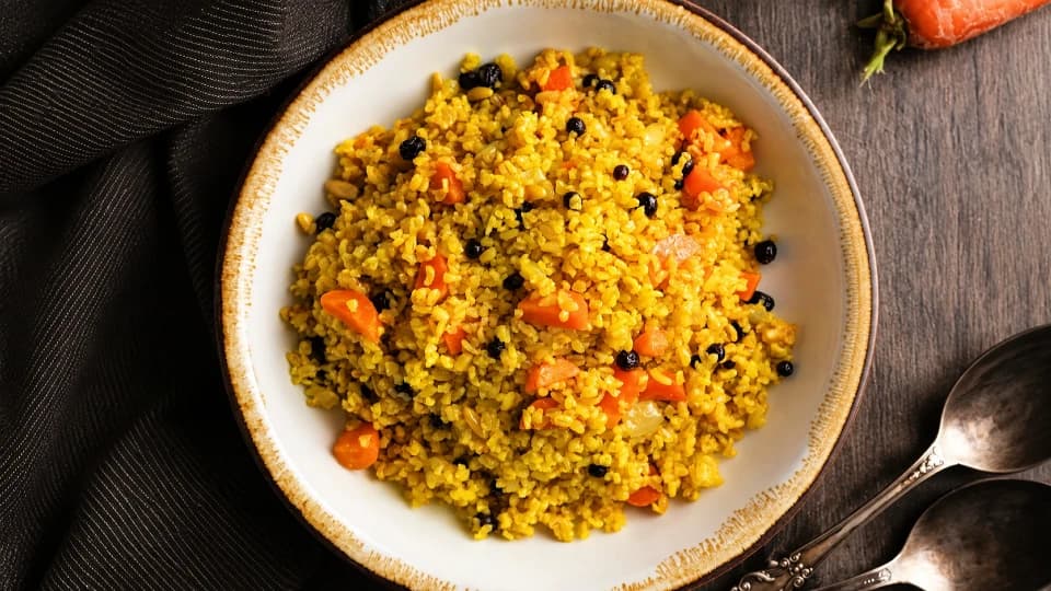 Havuçlu Zerdeçallı Bulgur Pilavı