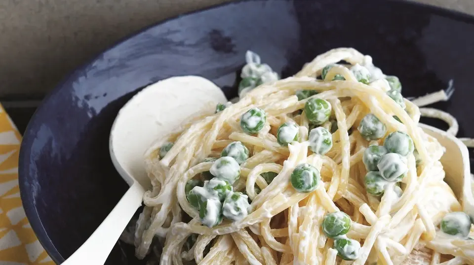 Bezelyeli Yoğurtlu Spagetti